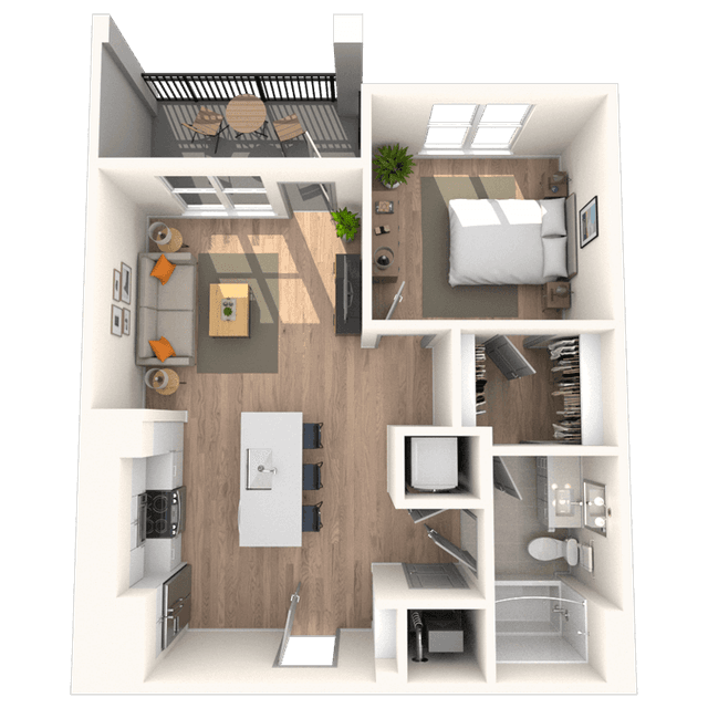 Floorplan image of unit 1429