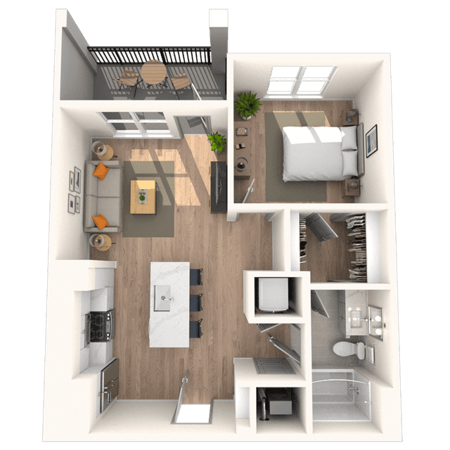 Floorplan image of unit 2619