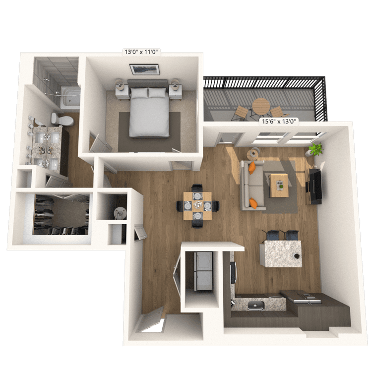 Floorplan image of unit 1276