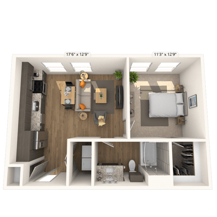 Floorplan image of unit 1421