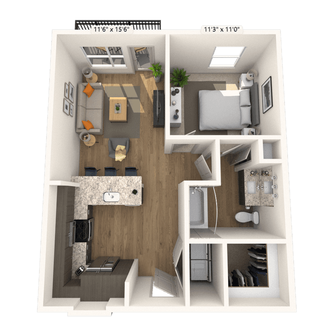 Floorplan image of unit 1467