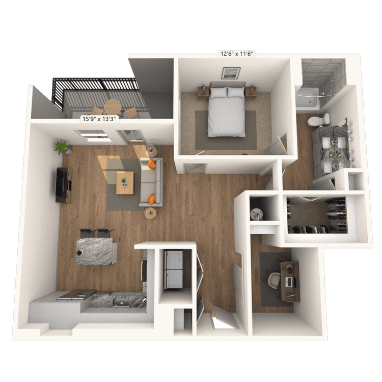 Floorplan image of unit 2120