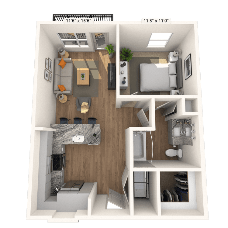 Floorplan image of unit 2531