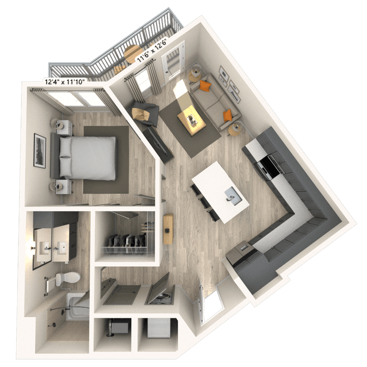 Floorplan image of unit 2056