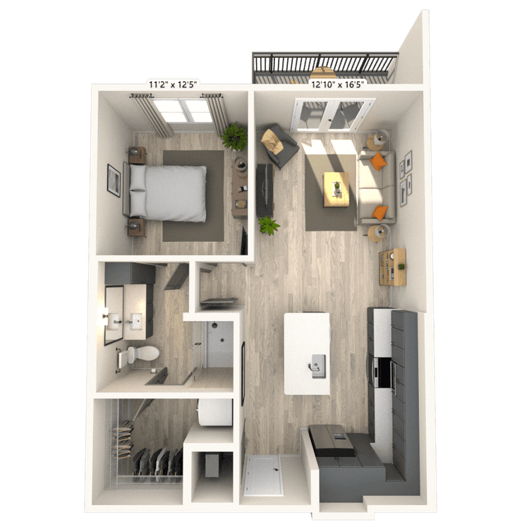 Floorplan image of unit 3010