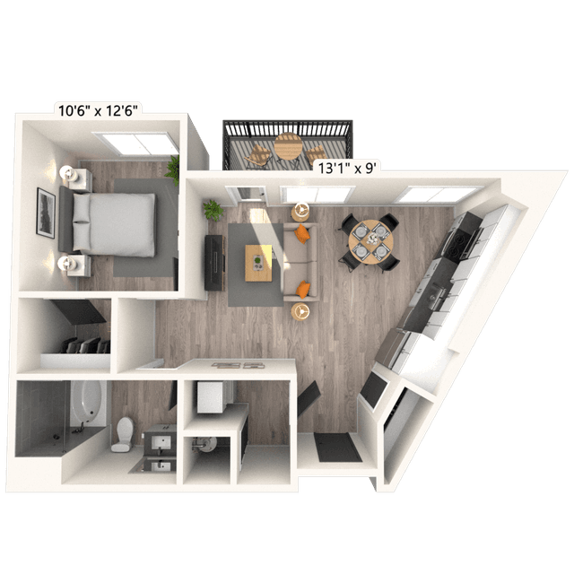 Floorplan image of unit 1215