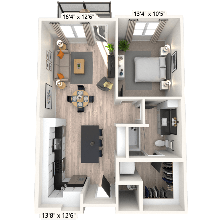 Floorplan image of unit 4098