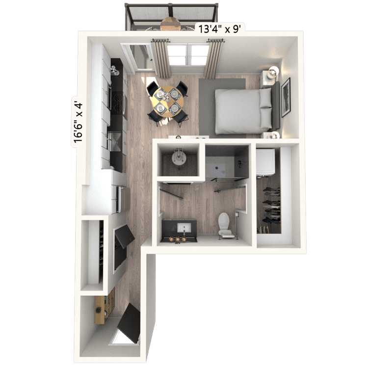 Floorplan image of unit 1081
