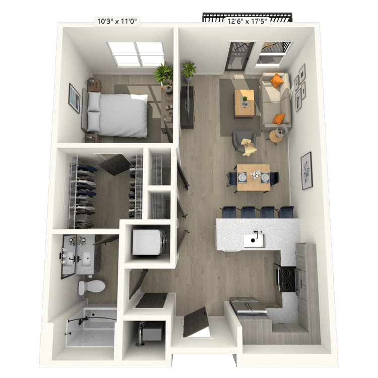 Floorplan image of unit 241