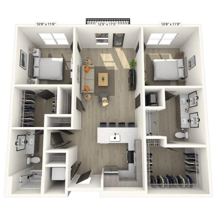 Floorplan image of unit 234