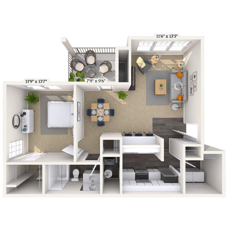 Floorplan image of unit 1715