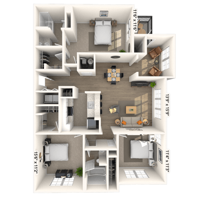 Floorplan image of unit 1824