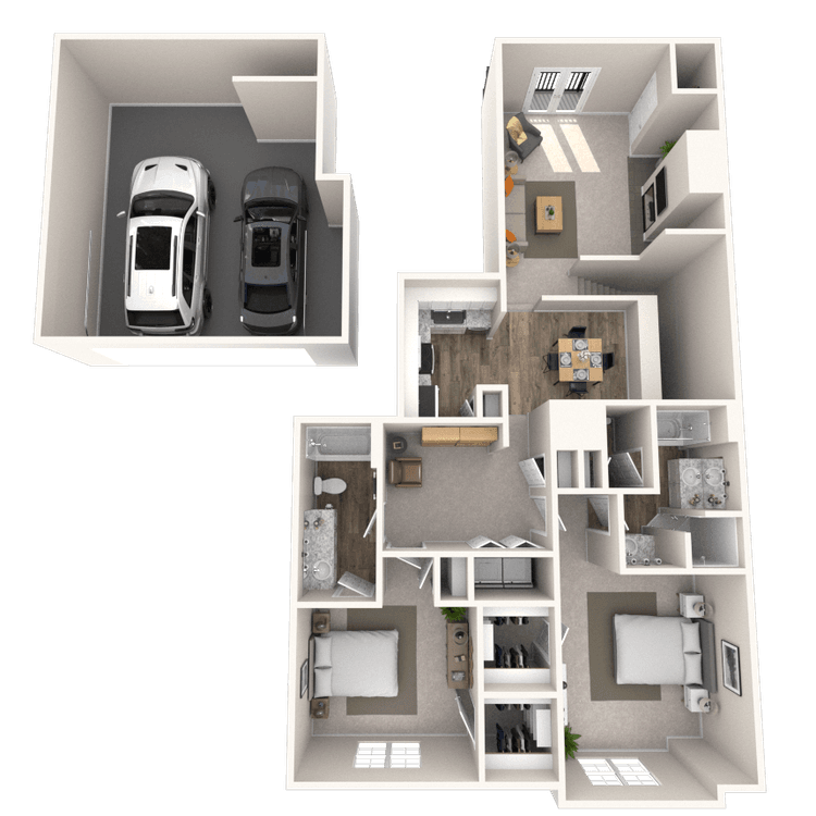 Floorplan image of unit 602