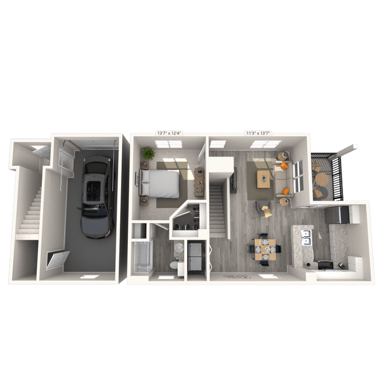 Floorplan image of unit 7202GK