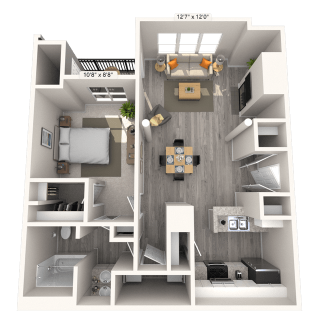 Floorplan image of unit 3133WD