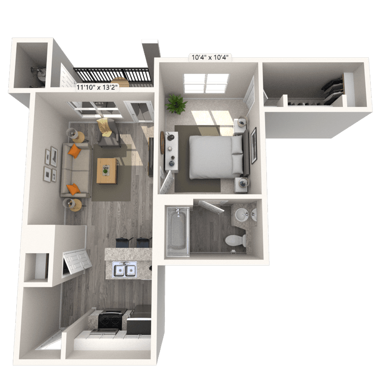 Floorplan image of unit 3556TB