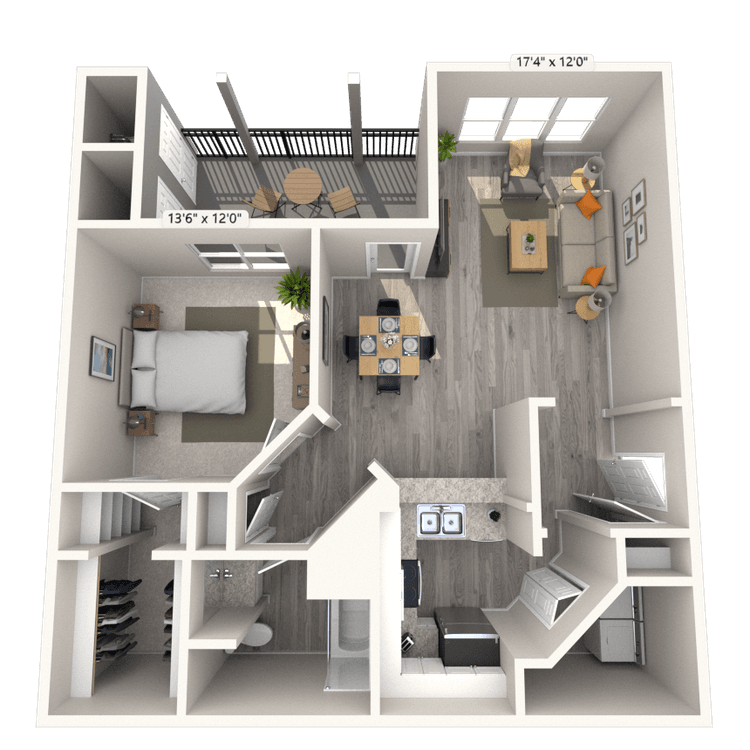 Floorplan image of unit 3527TB