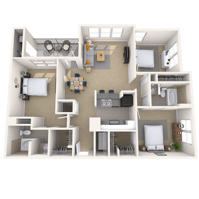 Floorplan image of unit 5818A