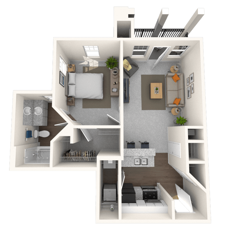 Floorplan image of unit 112