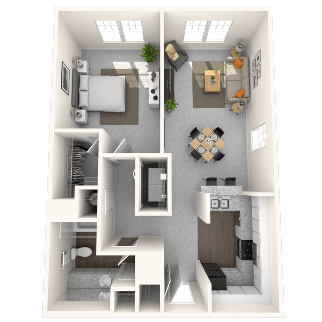 Floorplan image of unit 615