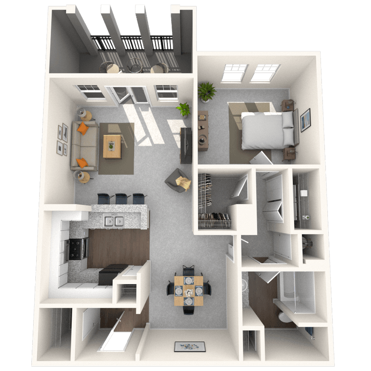 Floorplan image of unit 1001