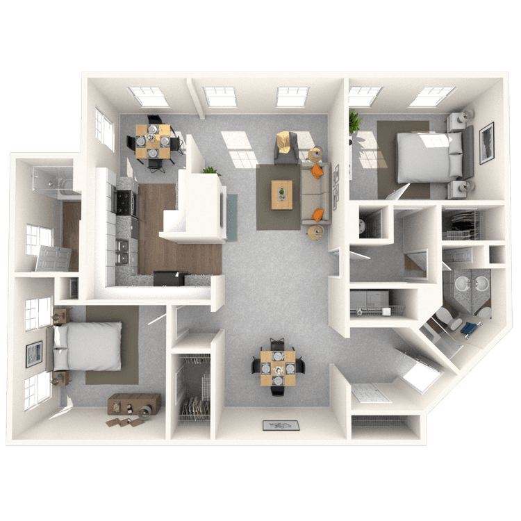 Floorplan image of unit 1521