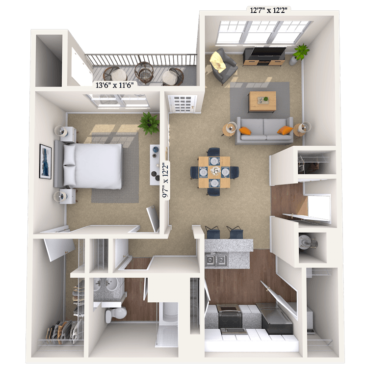 Floorplan image of unit 811