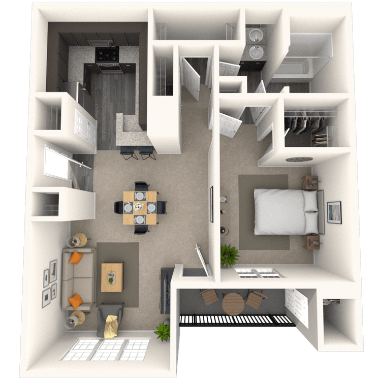 Floorplan image of unit 7012GT2