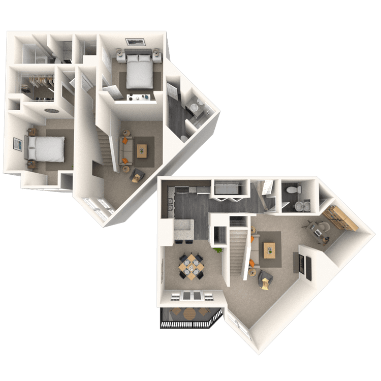 Floorplan image of unit 6804PP3
