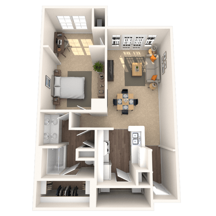 Floorplan image of unit 1148