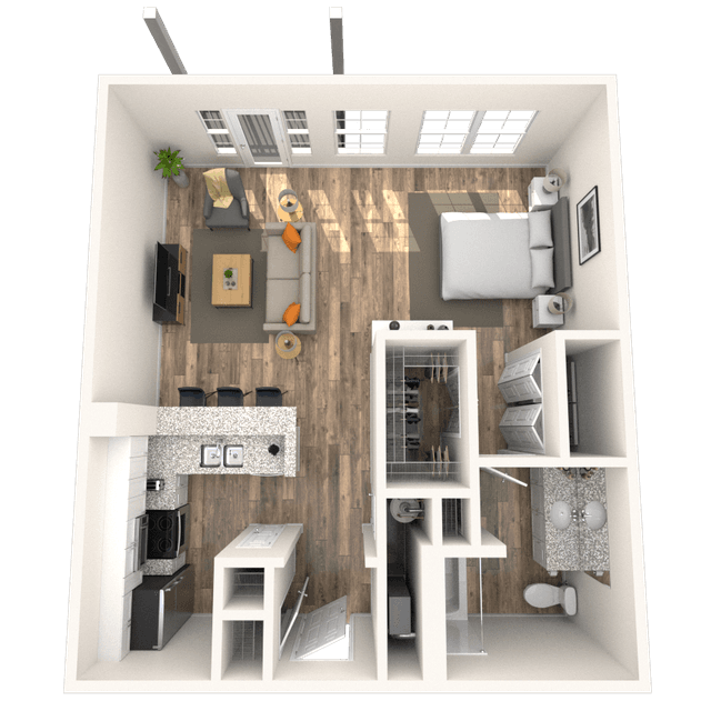 Floorplan image of unit 1433