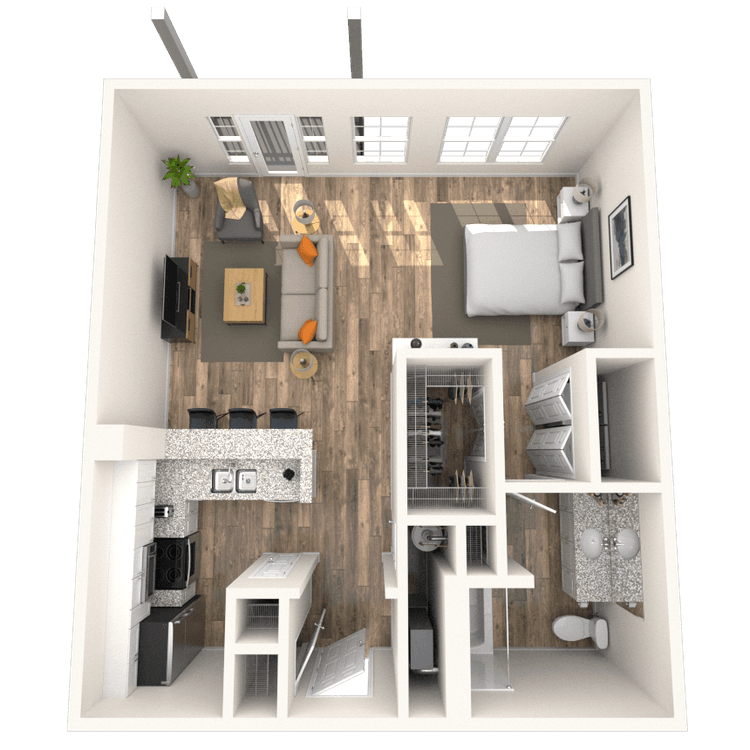 Floorplan image of unit 1433