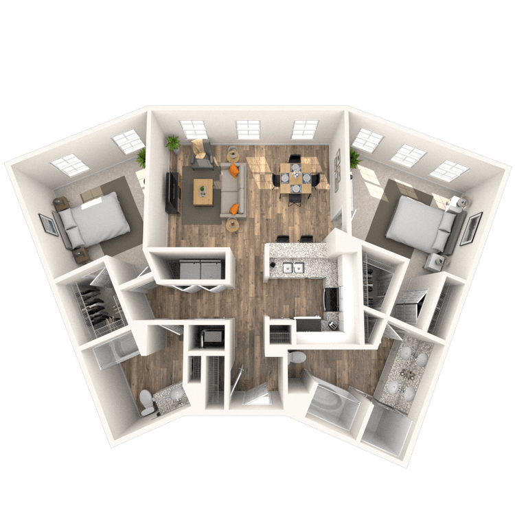Floorplan image of unit 159