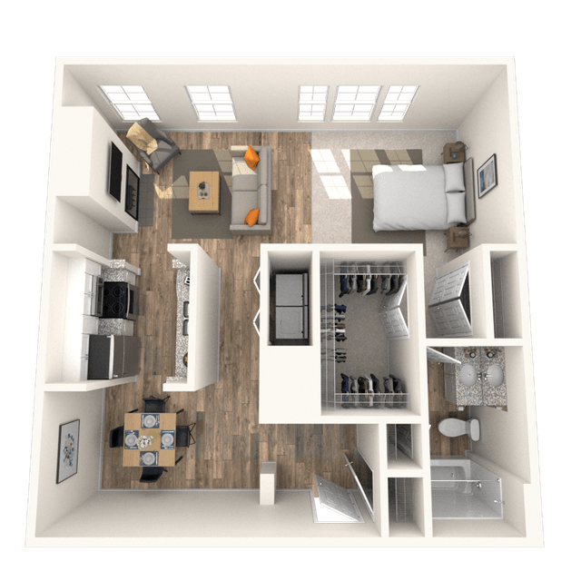 Floorplan image of unit 1423