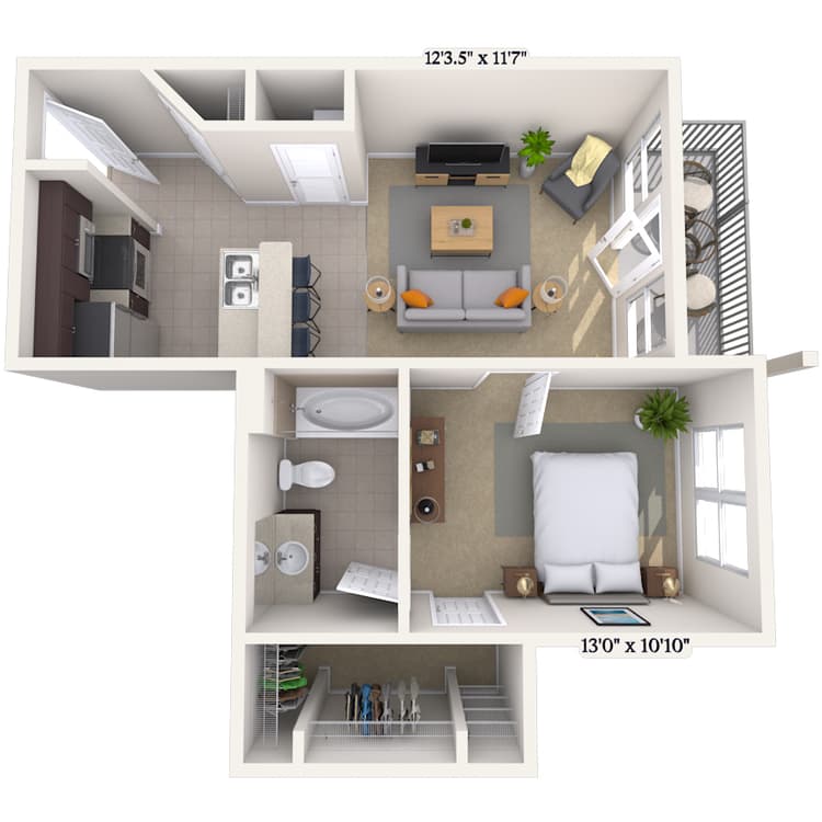 Floorplan image of unit 240