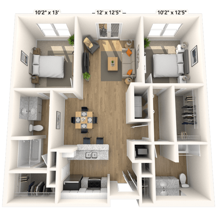 Floorplan image of unit 2111P3