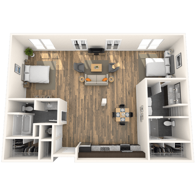 Floorplan image of unit 3108