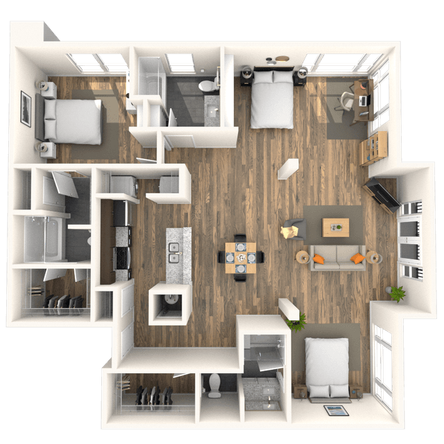 Floorplan image of unit 2403