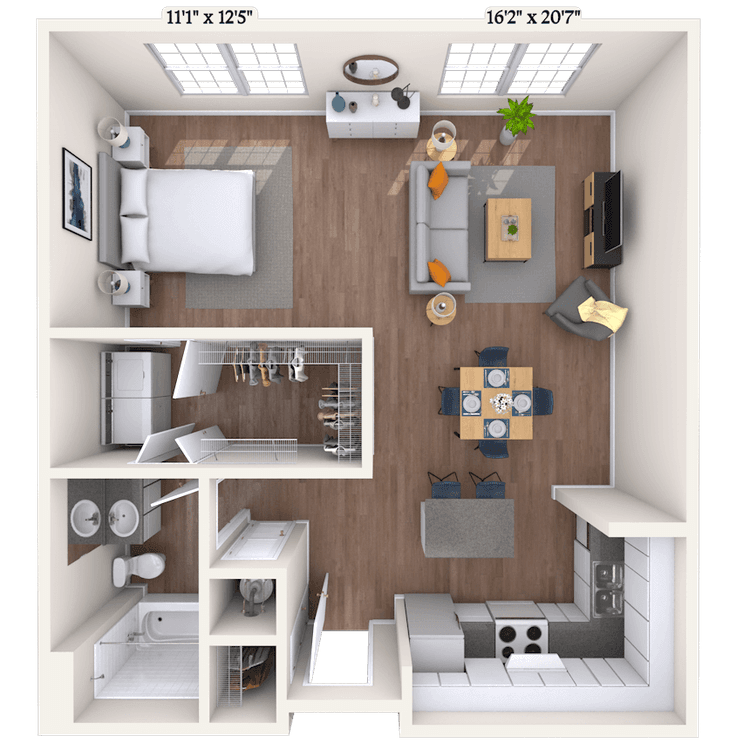 Floorplan image of unit 1106