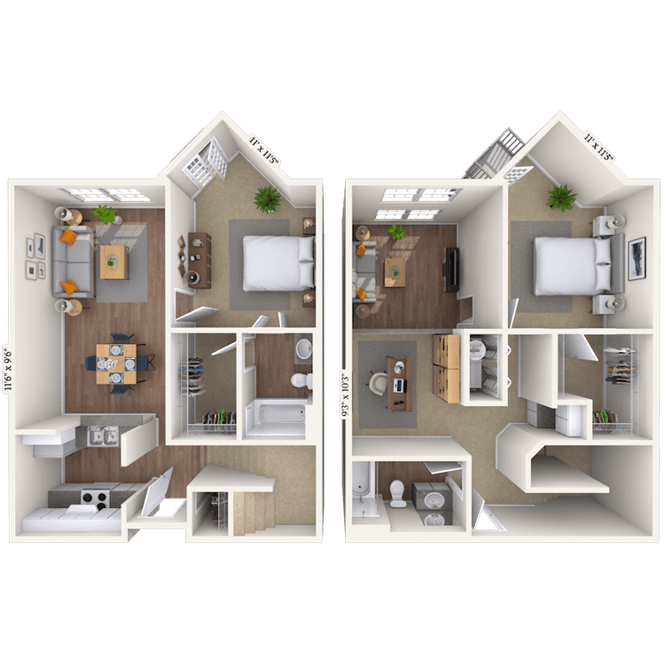 Floorplan image of unit 2102