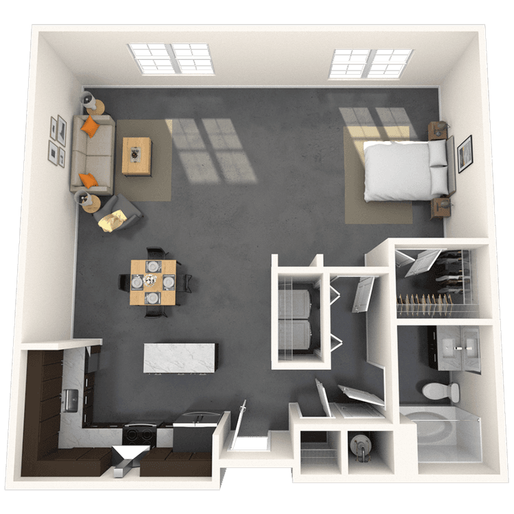 Floorplan image of unit 2103