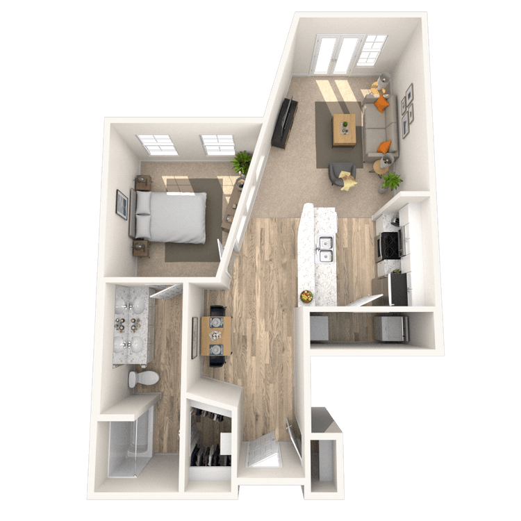 Floorplan image of unit 2210