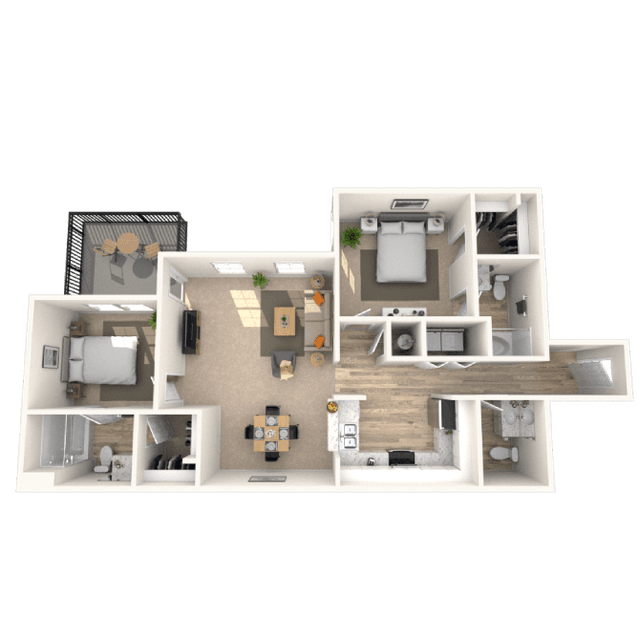 Floorplan image of unit 3212