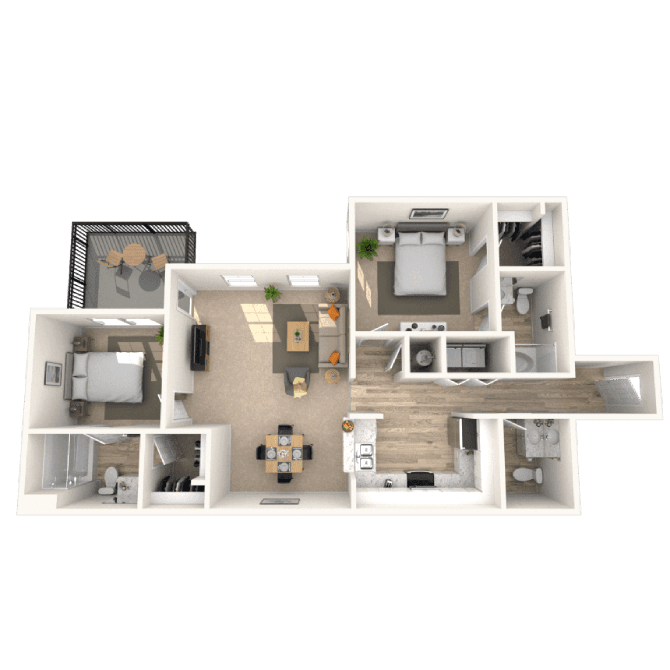 Floorplan image of unit 3212