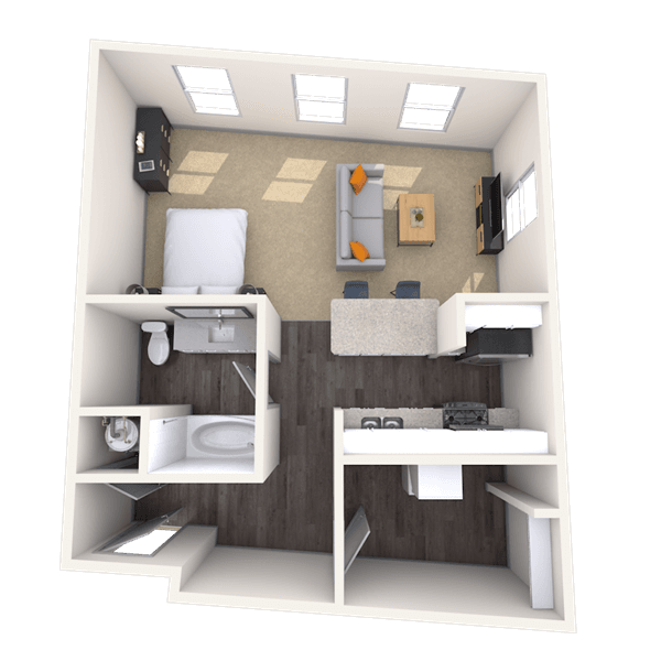 Floorplan image of unit 1204