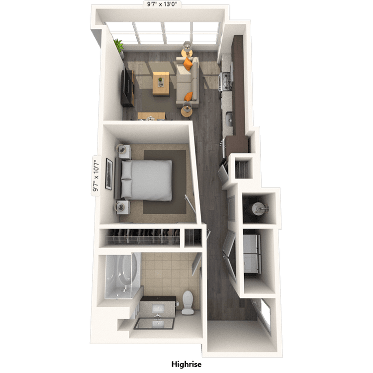 Floorplan image of unit 2003