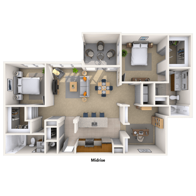 Floorplan image of unit 715