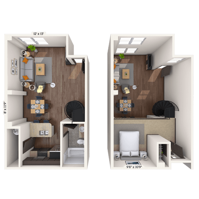 Floorplan image of unit 2101