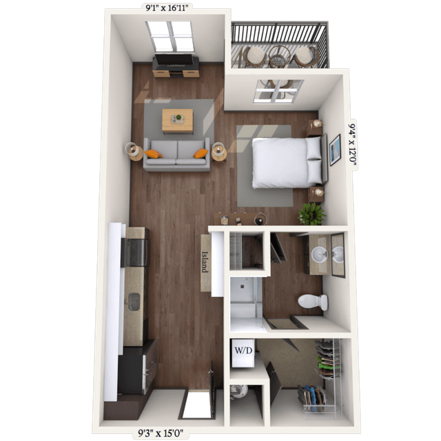 Floorplan image of unit 146