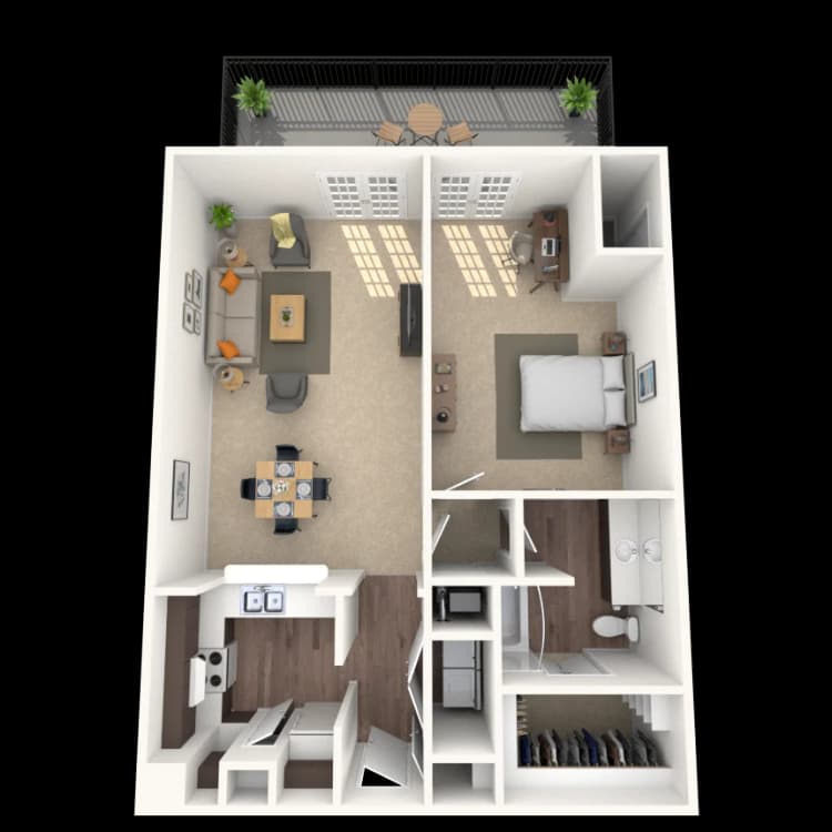 Floorplan image of unit 252